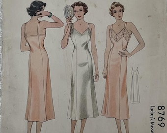 Cartamodello per sottoveste anni '30 - Busto 81 cm (32") - McCall 8769