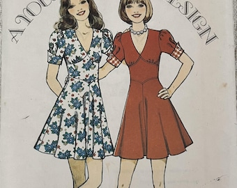 Cartamodello anni '70: Abito da donna - Busto 86 cm (34") - Modello 4197