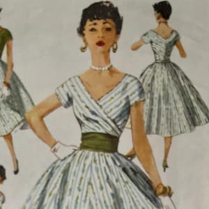 Vintage 1950s Sewing Pattern: Skirt, Blouse & Cummerbund - Bust 32&quot; (81.3cm) - Simplicity 1123