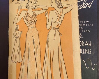 Cartamodello vintage anni '30, camicia da notte - Busto: 30"