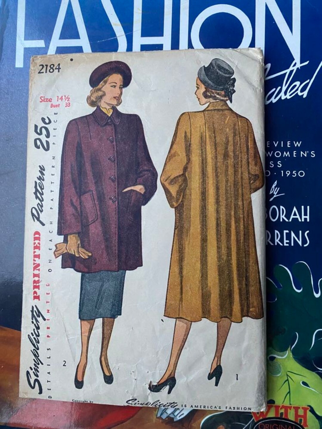 1940's Simplicity Button Up Shirt, Pants and Sleeveless Bolero Jacket Pattern - Bust 32