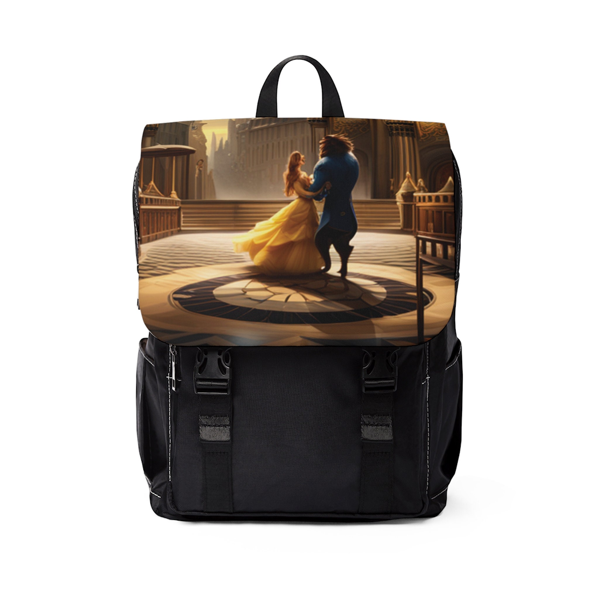 Disney Store Princess Belle Backpack Gold Book Bag 2020