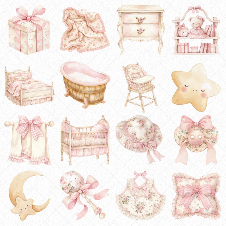 Toile de fond de douche de bébé rose petite princesse ours