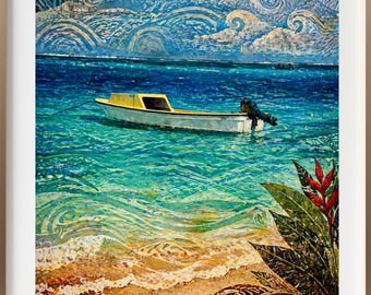Boats of Mystery Island Limited & Exclusive A3 Print