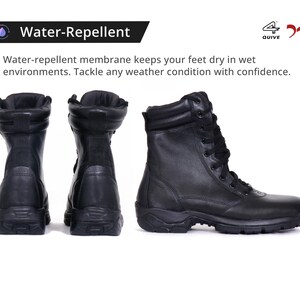 QUIVE Leather Combat Boots: M-21 Mid-Calf Tactical Work Boots Bild 6