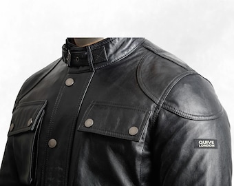 HOGGET Men's Premium Sheepskin Leather Jacket