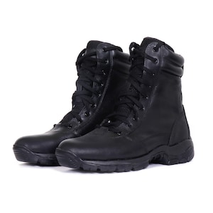 QUIVE Leather Combat Boots: M-21 Mid-Calf Tactical Work Boots Bild 1