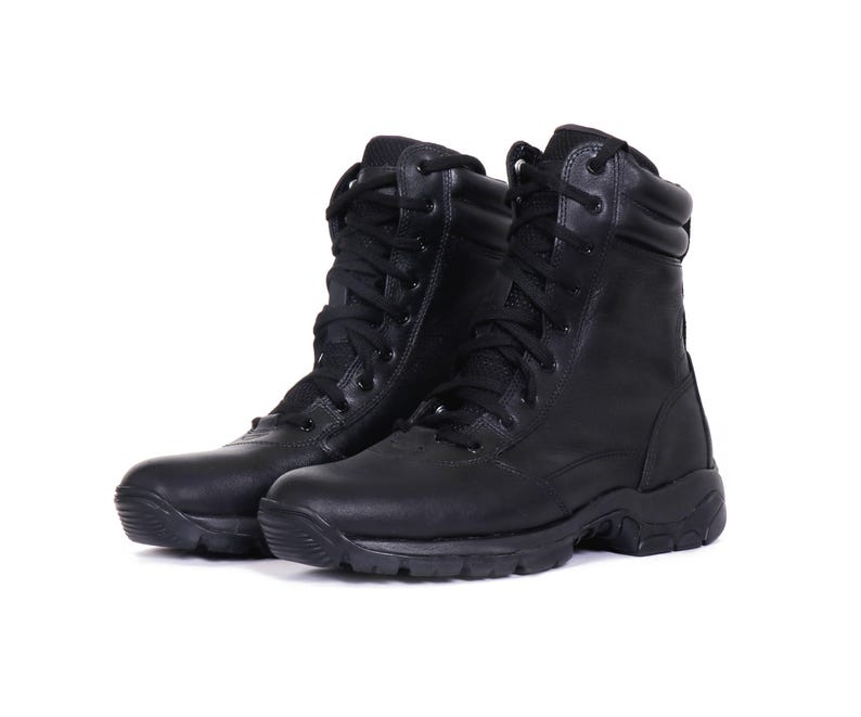QUIVE Leather Combat Boots: M-21 Mid-Calf Tactical Work Boots Bild 1
