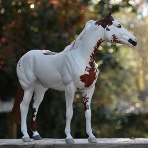 Aangepast model van JOUW paard op staand model 'Ideal QH' |-| OOAK Breyer met de hand beschilderd op je paard - elke vachtkleur en tekening!