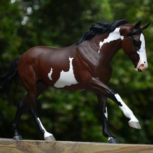 Custom 'Peptoboonsmal' Cantering / Loping Custom Breyer Model to match YOUR Horse |-| OOAK Model horses made to order from blank canvas!