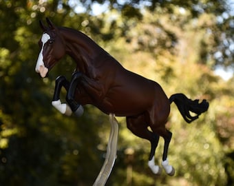 YOUR horse on the Jumping Breyer Traditional 1:9 Model 'Voyuer' |-| OOAK and Hand Painted custom model horse to match YOUR photos!