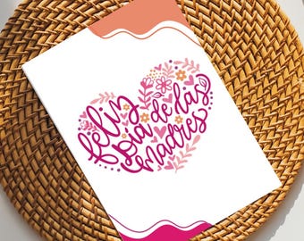 Floral "Feliz día de las Madres" Card - Spanish Mother's Day