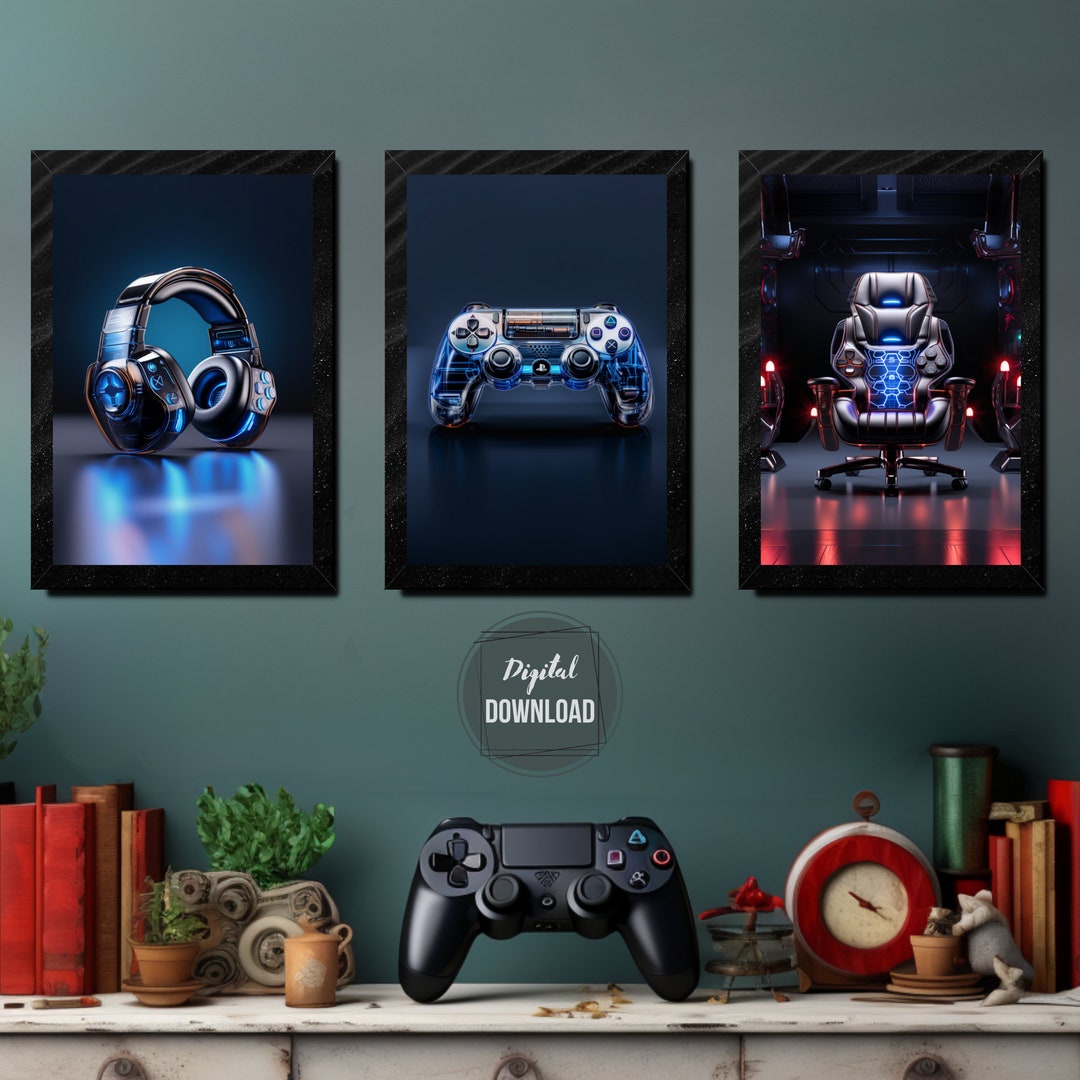 Download Gaming Art Futuristic Wall Decor Cyberpunk Game - Etsy