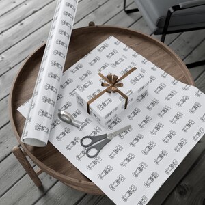 Motorsport Race Car Gift Wrap Papers, Custom Vintage Santa Gift Wrap Papers, Christmas  Event Wrapping Paper, Grass Gift Wrap Papers