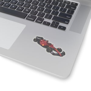 Red Carlos Sainz Car Sticker: 3D Metal Badge Emblem