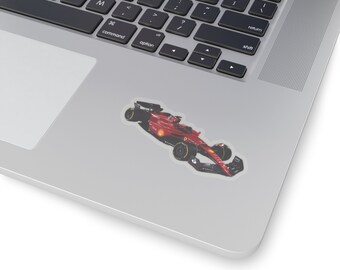 Red Carlos Sainz Car Sticker: 3D Metal Badge Emblem