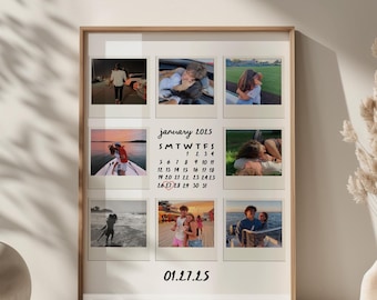 Anniversary Polaroid Collage Template Anniversary Keepsake Gift 1 Year Anniversary Gift Wedding Anniversary Gift Digital Polaroid Collage