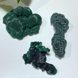 Natürliches Samt-Augen-Malachit-Exemplar, seltene Botryoid Malachit-Specimensammlung, roher Cateye Malachit, Samt-Malachit, Bubble Malachit