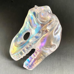 Aura Smelting Stone Dragon Head Carving,Aura Crystal Dragon Statue,Crystal Dragon Gift for Women and Kids,Birthday Gift