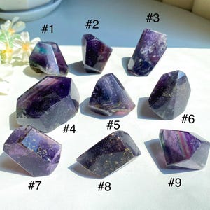 Natural Fluorite with Pyrite Freeform,Quartz Freeform,Reiki Healing,Rare Crystal Pyrite in Fluorite,Polished Fluorite with Pyrite Slabs