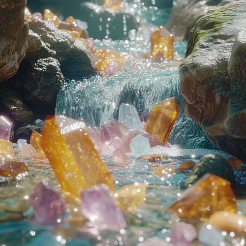 天然水晶彫刻アンク、クルクス・アンサタ、水晶のお守り、研磨された