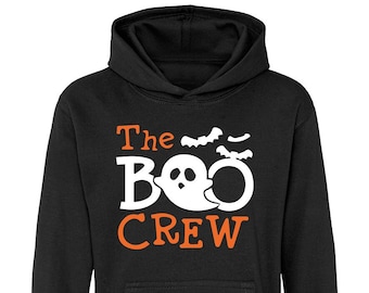 BOO CREW Halloween Hoodie - Halloween Costume Sweatshirt, Spooky Halloween Costume Ideas, KIds, Girls, Boys