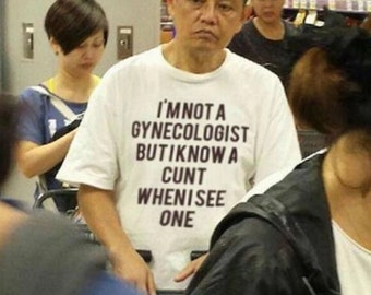 Gynäkologe ironisches T-Shirt Cursed Shirt Unangebrachtes Shirt Sarkastisches TShirt Beleidigendes Shirt Twitter Meme Shirts Offensive Shirt