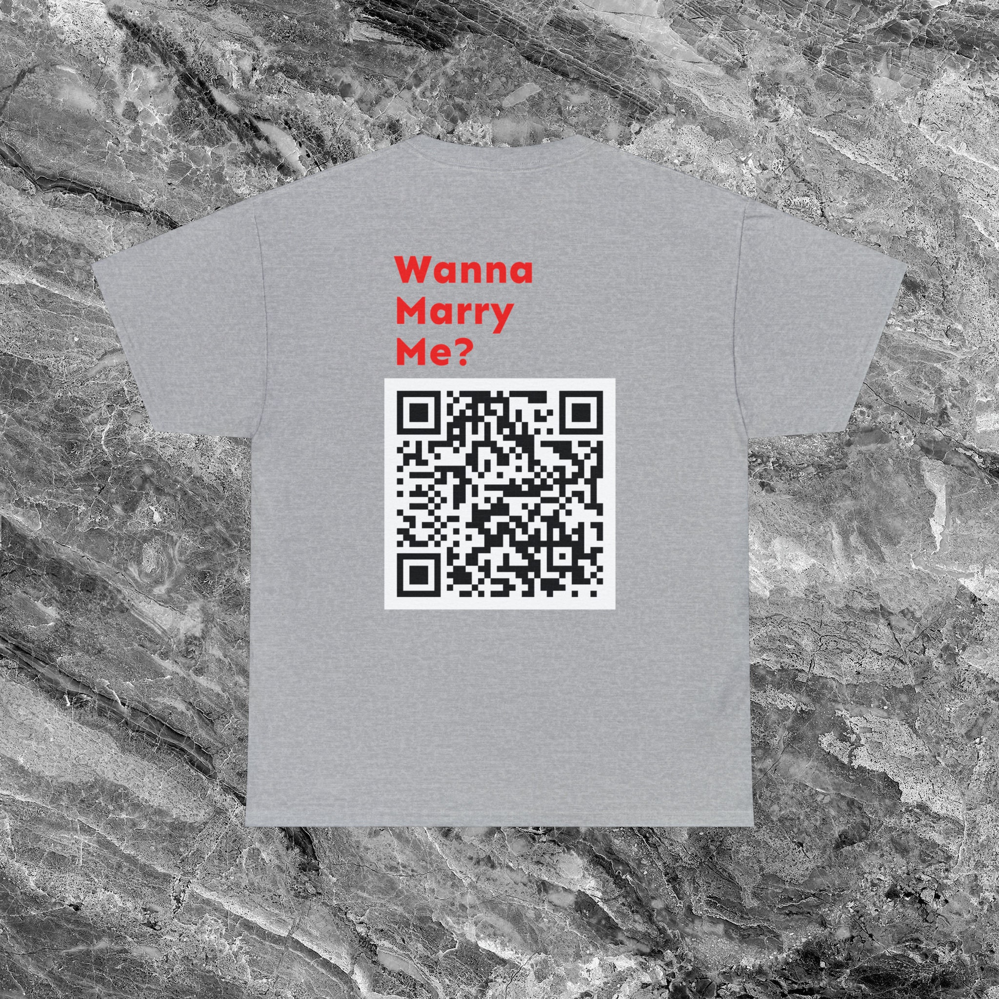 Wanna Marry Me QR Code Shirt Instagram Shirt Personalized QR Code Shirt ...