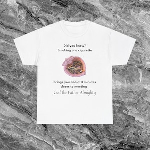 Cigarett-tröja Stötande T-shirt Rolig Meme-tröja Krya-tröja Pinsam T-shirt Olämplig T-shirt Förbannad T-shirt Konstig T-shirt Ironisk T-shirt White
