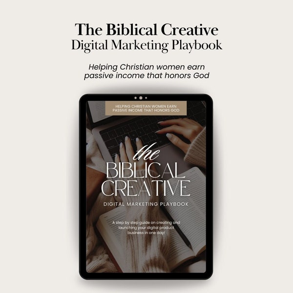 The Biblical Creative Digital Marketing for Christians, Ebook PDF, Done-For-You, Passive Income, DFY, PLR, Faceless Marketing