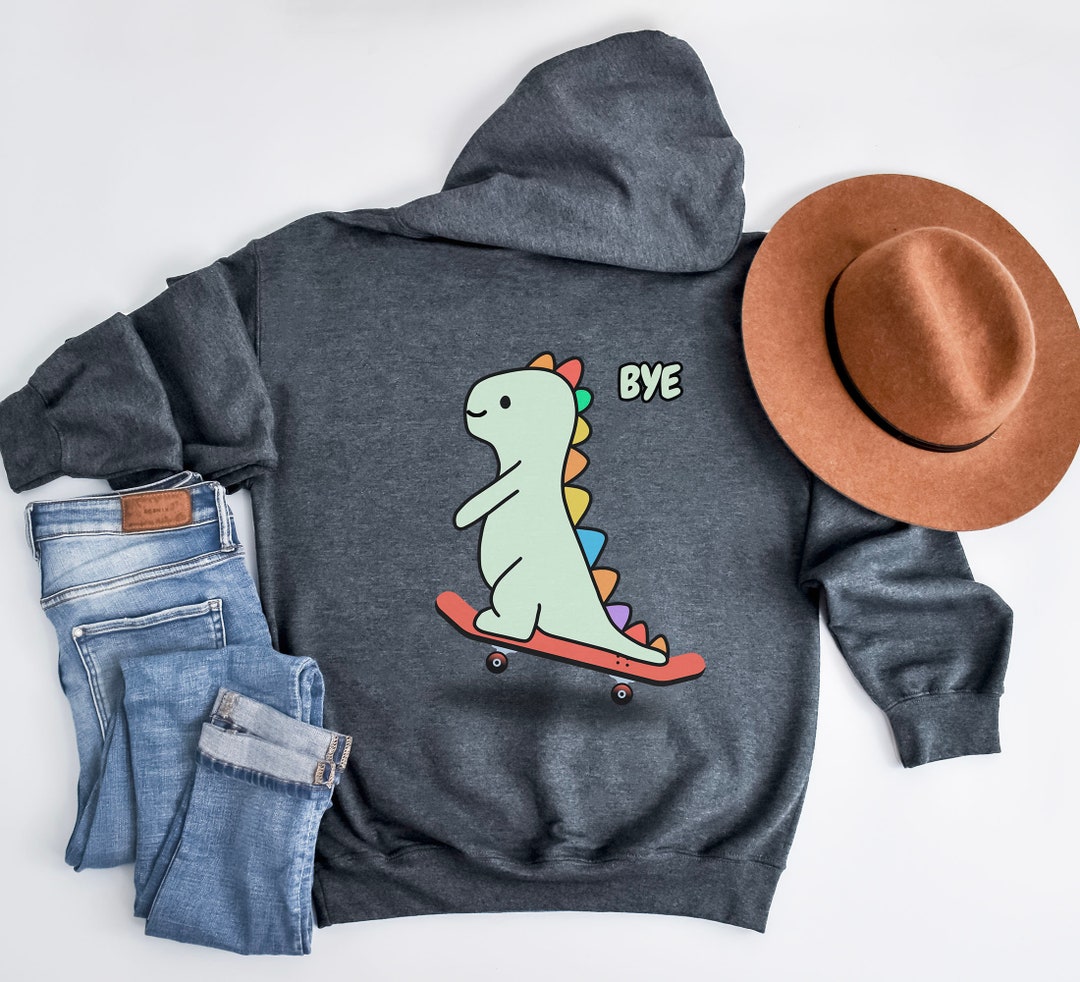 Skateboarding Dinosaur Shirt. Skater Tshirt Gift Idea. Skating Tshirt