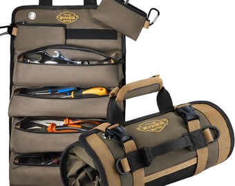 Bolsa Enrollable Para Herramientas Sincero Organizador De Herramientas Enrollable Con 3 Bolsas Desmontables | En Línea