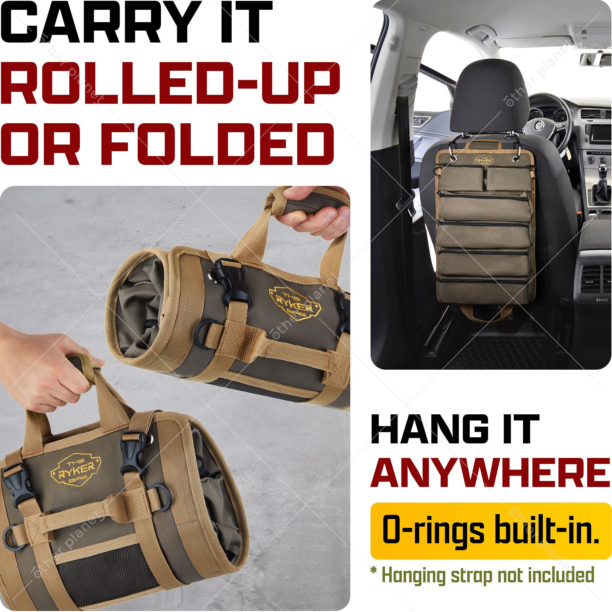 The Ryker Bag Tool Organizer Small Tool Bag W/detachable Pouches, Heavy