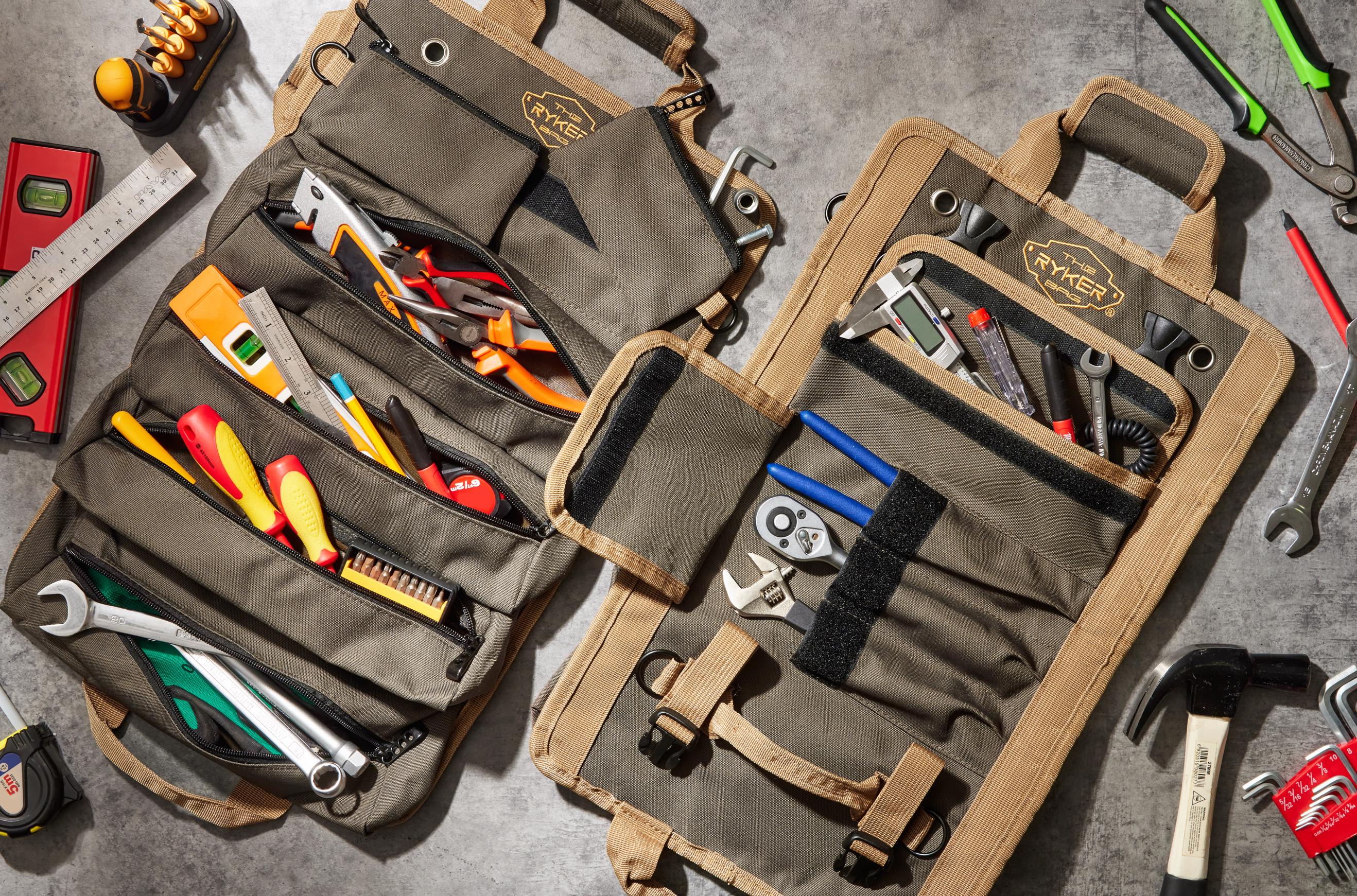 The Ryker Bag Accessible Pockets Tool Roll Organizer Small Tool