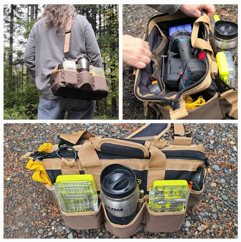 The Ryker Bag 14inch Tool Bag Organizer Small Tool Bag. Heavy Duty