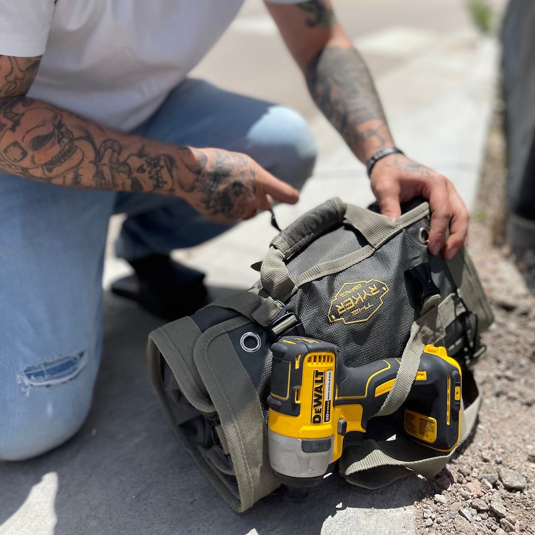 The Ryker Bag PRO Tool Roll Organizer 4 Detachable Tool Poucheswrench