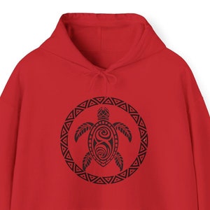 Tribal Honu Schildkröte Hoodie: Unisex Langarm-Sweatshirt