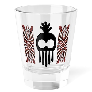 Ikaika Helmet, Island Warrior Spirit Gift, Hawaiian Shot Glass, Fine Spirits Glass, Hawaiian Housewarming Gift, Whiskey Shot Glass