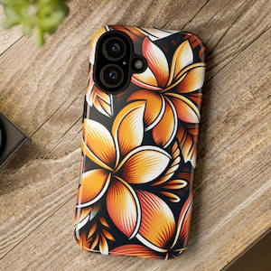 Polynesian Plumeria iPhone Case: Hawaiian Tribal Design