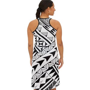 Tribal Racerback Dress: Vibrant Summer Sundress