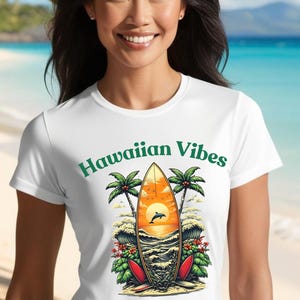 Hawaiian Vibes Shirt, Hawaiian Style T-shirt, Da Kine Shirt, Polynesian Style T-shirt, Tropical Shirt, 100% Cotton Shirt, Summer Gift Shirt