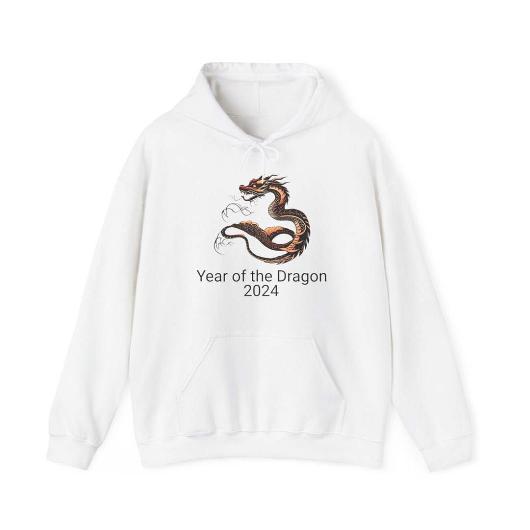 Dragon Hooded Sweatshirt for Chinese New Years Gift for Him Dragon