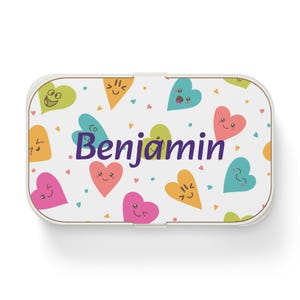 Personalized Kids Bento Box: Eco-Friendly Wooden Lid Lunch Box