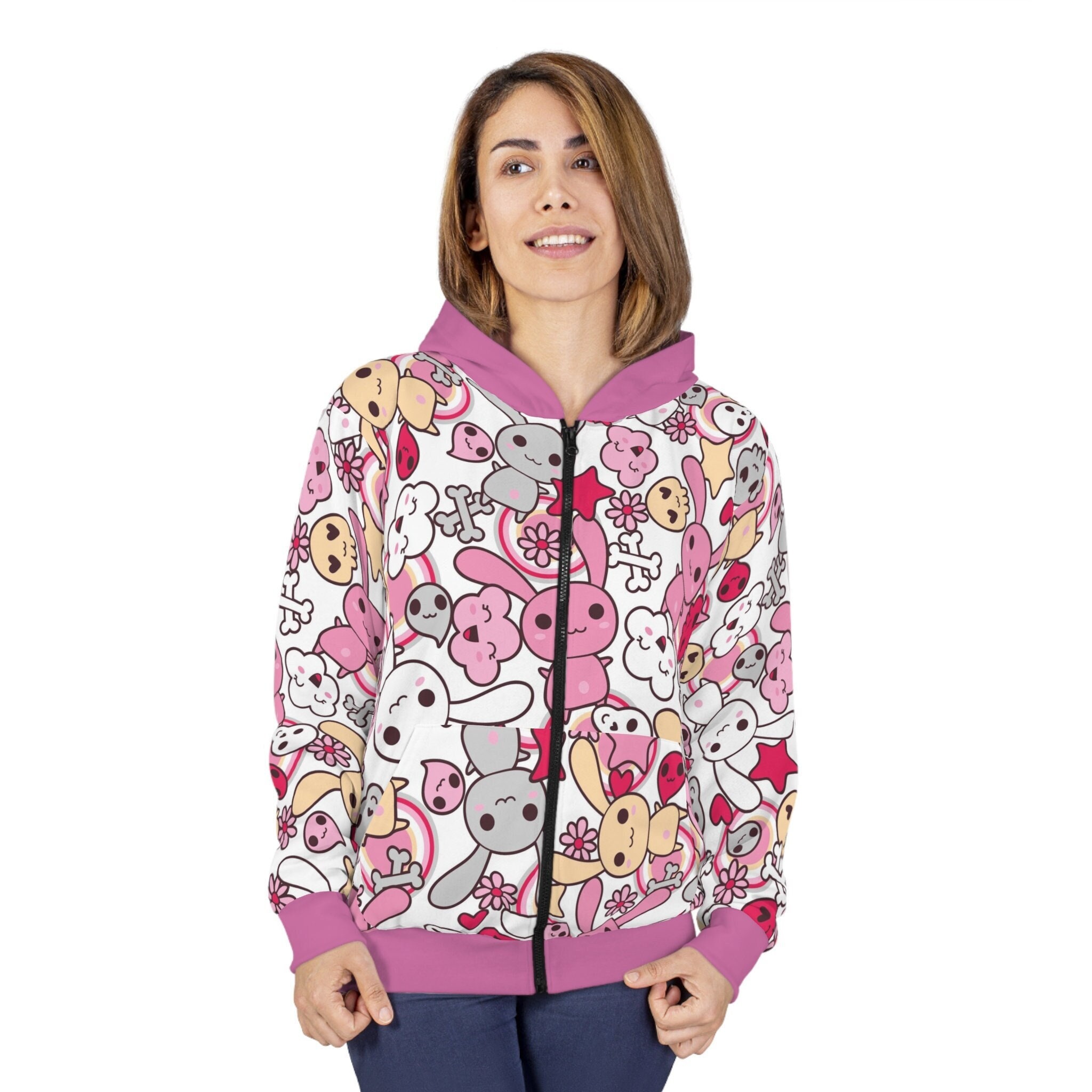 Bunny Zip Hoodie - Etsy