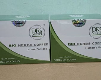 2 BOXES x Drs Secret Bio Herbs Instant Coffee For Men Forever Young