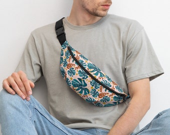 Fanny Pack met tropische print - Veelzijdige en waterbestendige heuptas voor reizen en festivals