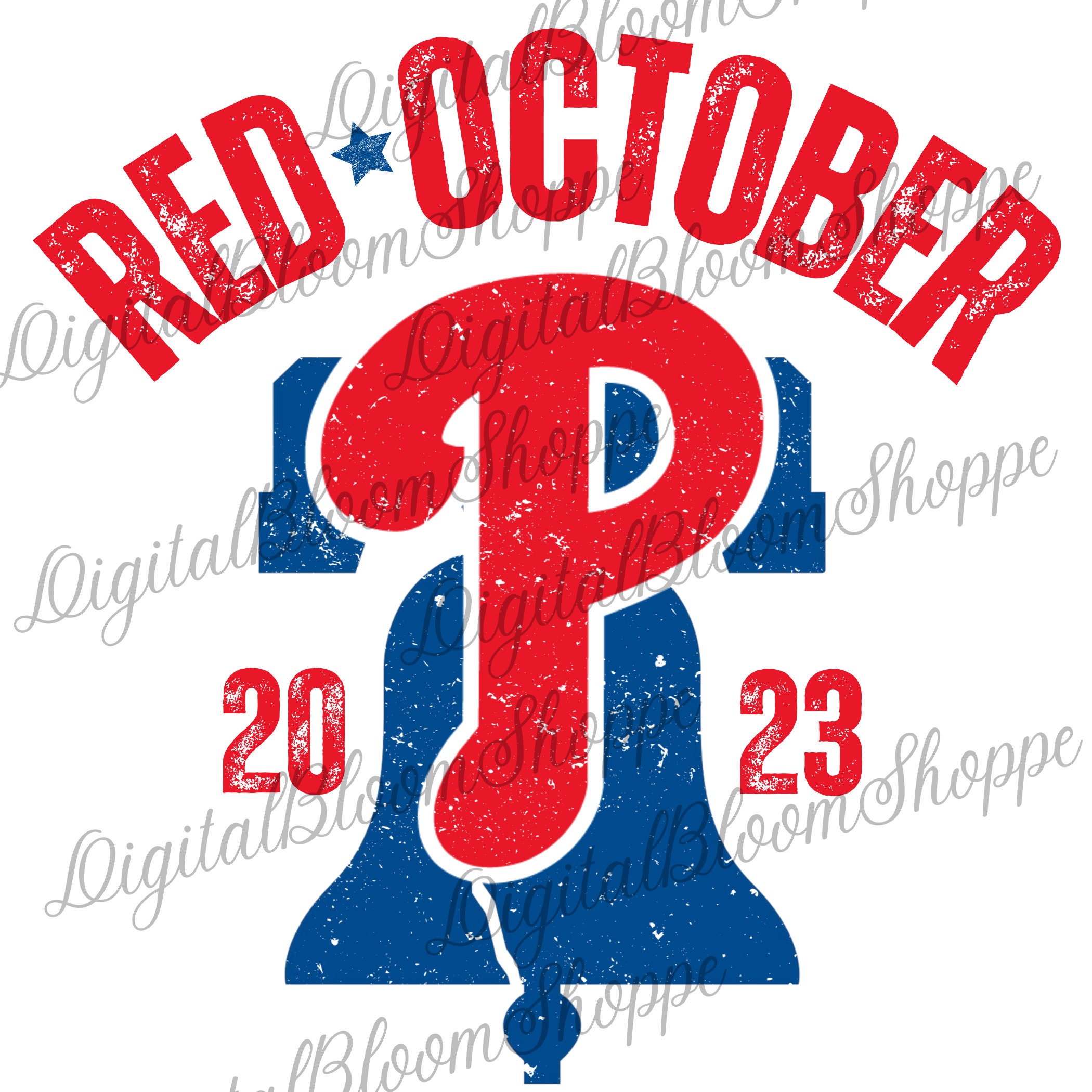 Red Phillies Red October Shirt - Lelemoon