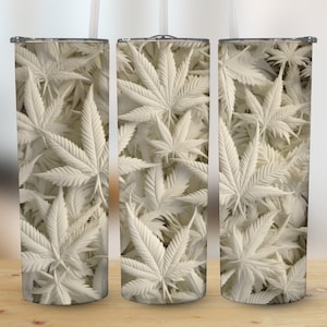 3D Marihuana Tumbler Wrap 20 oz Skinny Tumbler Sublimation Design, Instant Download PNG, Straight & Tapered Tumbler Wrap, Sublimation Print