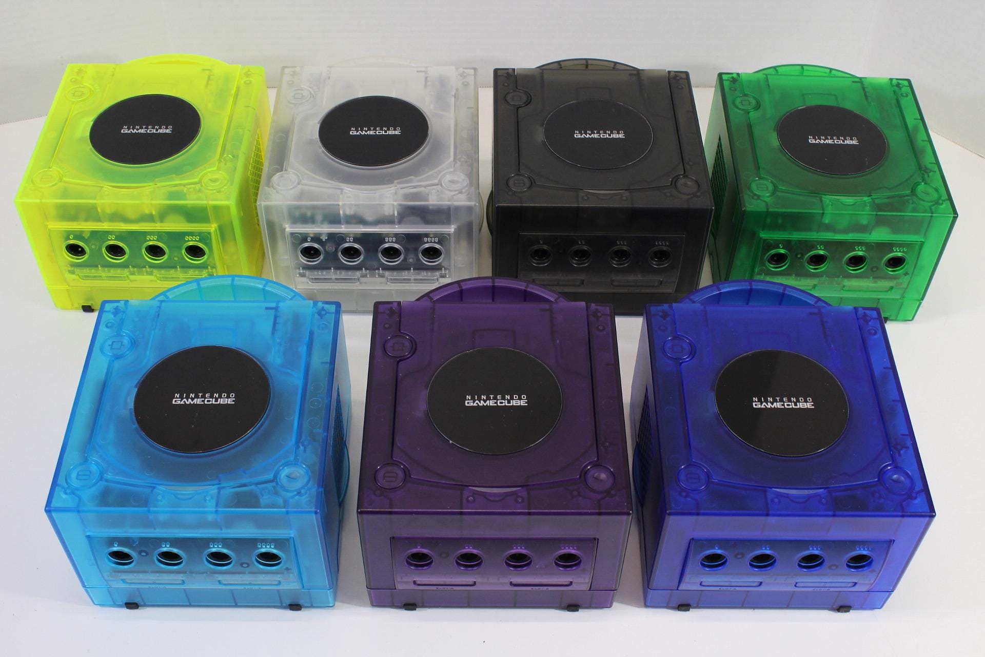 Nintendo Gamecube Console Clear Transparent Shell With Japan