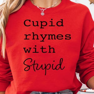 Valentinstag SVG PNG, Amor Reime auf dumme Valentine, lustige Valentinstag Shirt, Sublimation, Silhouette, Cricut Cut Datei, Valentinstag